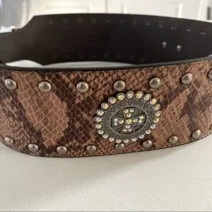 Roper | Accessories | Roper Wide Snake Print Belt | Poshmark display picture 1